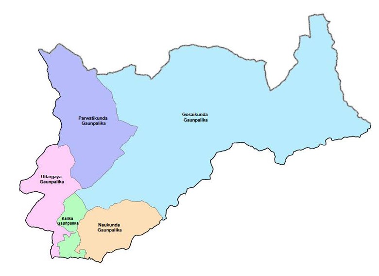 Map Of Rasuwa District Map Of Rasuwa